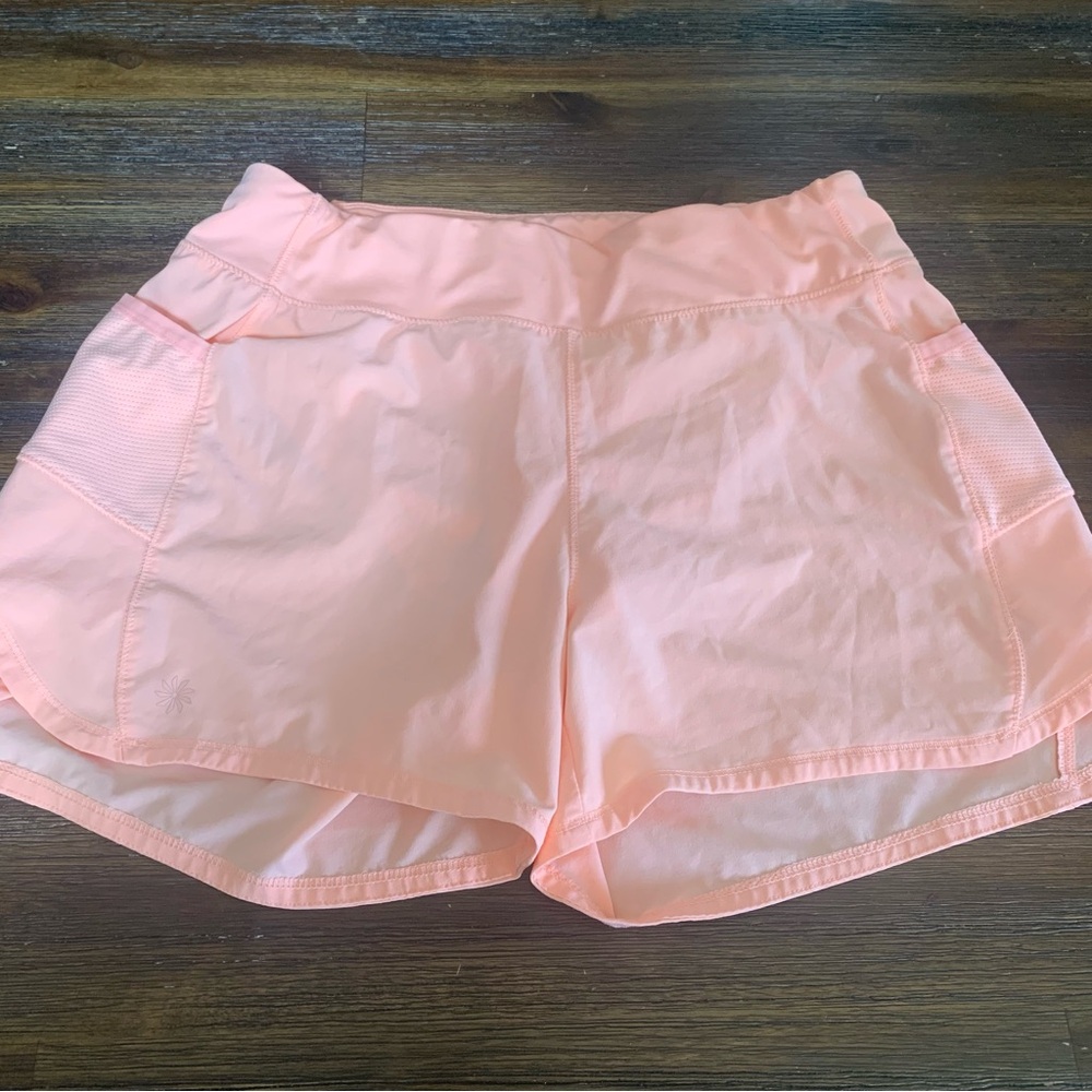 Athleta Girl Orange Record Breaker Shorts 3”